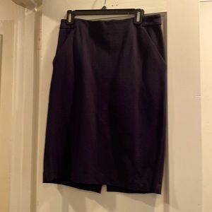 Navy pencil skirt